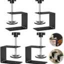 JEEJINYAN 4 Pcs C Clamps, Drawer Front Installation Clamps, Cold-Rolled Steel Clamps for Woodworking, Can Be Used as Door Installation Tools and Cabinet Tools, Black