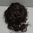 M MISS U HAIR Medium Long Curly Dark Brown Wig for Men Captain Hook Costume Wig Adult Halloween Cosplay