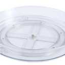 XTYPE Transparent Multifunctional 360° Rotation Rack Round Plastic Turntable Spice Organizer Cosmetics Storage Shelf