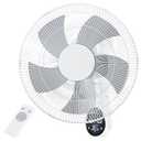 Mirdred Wall Mount Fan, 16 Inch 5 Blades 5 Speeds Wall Fan with Remote Control, 90 Degree 8 Hour Timer Oscillating Fans for Bedroom Home Kitchen
