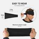 2 x VIMPEP Tenacious Sports Headbands for Men Soft Feeling Non Silp Sweatband Workout Headband for Running,Cycling,Basketball,Tennis,Yoga Fitness Stretchy Quick-Dry Hairband for Unisex (3/4/6 Pack) (Gray)