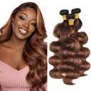 Ombre Human Hair Bundles 4/30 Body Wave Bundle 22 24 26 Inch 300g/Pack Brazilian Virgin Hair 3 Bundles 4/30 Color Human Hair Extensions