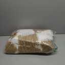 KICMOR Round Rugs for Bedroom, 4ft Fluffy Soft Circle Area Rug Beige and Cream White Checkered Shag Shaggy Carpet Small Living Room Circular Rug for Kids Boys Girls Dorm Nursery Home Decor Aesthetic