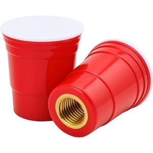 Tire Valve Stem Caps | Tire Caps Red | Durable Construction - Set of 2 Universal Tire Caps - Stylish and Protective Valve Stem Covers for Cars, Bikes, & More | Eco Friendly BPA & Phthalates Free