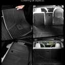 3W Tesla Model Y Juniper Seat Back Protector, Backseat Cover, TPE All Weather, Custom Fit 2025 2026 Tesla Model Y Juniper Accessories, Vigormold