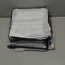 Bamboo & Iron Cat Food Organizer for Pantry, 2-Tier Can Stackable Storage Rack Holds 48 (3oz) Cans, Flat Top for Extra Storage, Automatic Slide-Down Perfect for Pet Food Cans