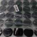KEYWING 2oz Small Glass Jars with Black Lids, 35 Pack Clear Round Glass Cosmetic Jars with Inner Liners for Lotions, Powders and Ointments