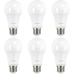 Linkind A19 LED Light Bulbs, 75 Watt Equivalent Dimmable Light Bulbs, E26 Base, 2700K Soft White, 13W 1100 Lumens, UL Listed FCC Certified, Lighting for Bedroom Living Room Home Office, 6 Packs
