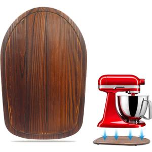 Mixer Slider Mat for Tilt Head Kitchen Aid 4.5-5 Qt Stand Mixer, Appliance sliding mat for kitchenaid Artisan 4.5-5 Qt, Kitchen Countertop Storage Accessories Moving Tray attachments (Brown)