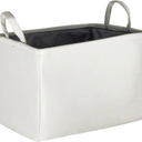 Collapsible Storage Bin with Handles, Durable Fabric Organizer for Closet, Bedroom, Living Room