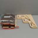 Dog Stairs for Small Dogs, 3-Step Wooden Dog Ramp for Bed, Couch & Car, Non-Slip Pet Stairs for Small Old Short-Legged Puppy & Cat, Indoor Pet Steps with X-Brace Support, Dog Ramp-1 Pack