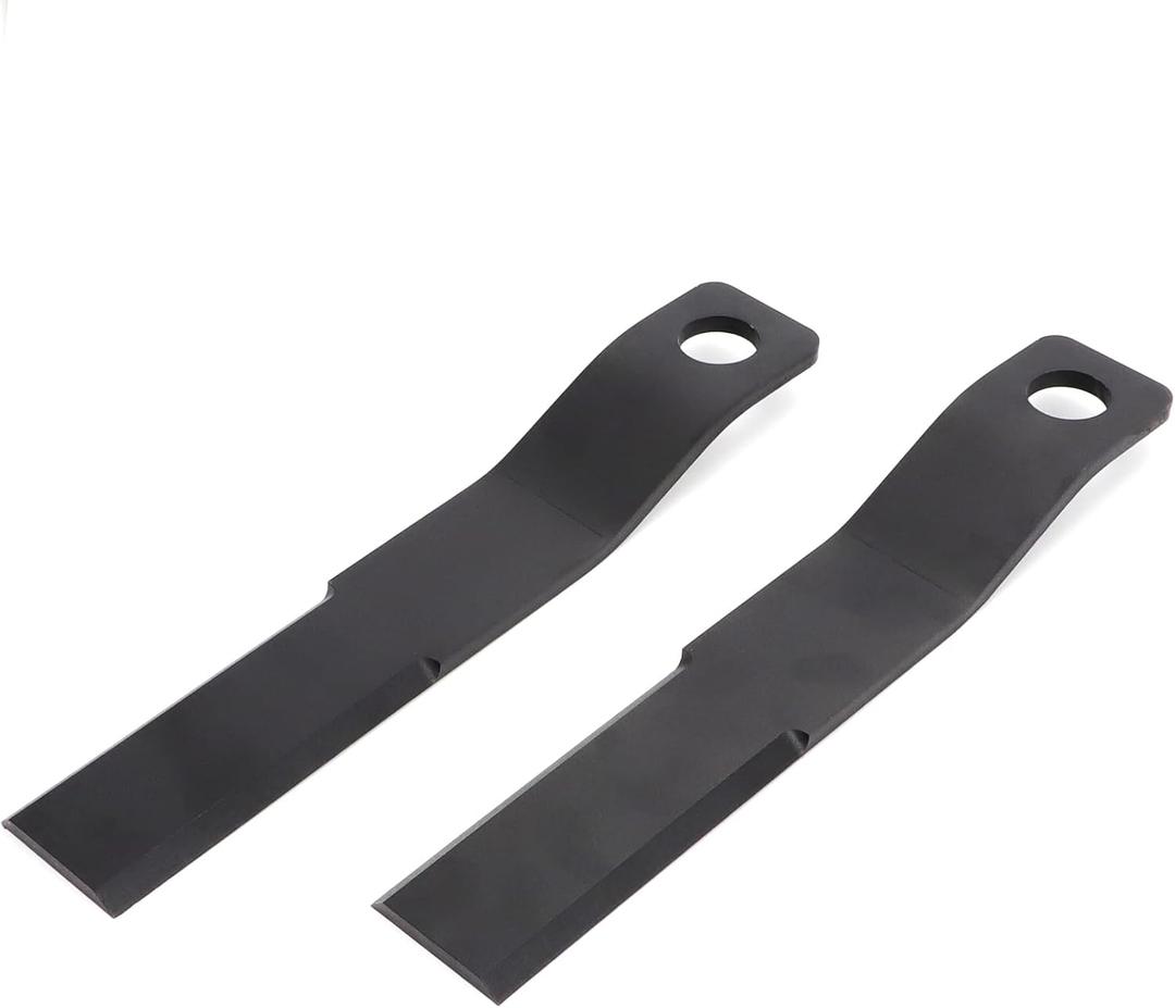 Brush Hog Cutter Cutting Blades Replacement for Skid Steer Brush Cutter Lawn Brush Mower Head Blade Rotary Cutter 2Pcs 8mm Thickness Spring Steel