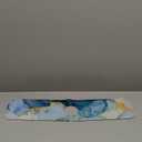 CONCHLERY 2 Pcs Kitchen Sink Splash Guard Faucet Mat Marble Texture Faucet Mat for Sinks Absorbing Drying Mats for Kitchen Bathroom, 23.6x5.5inch