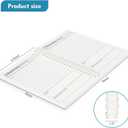 2 x 2 Packs Church Notes Notebook,Sermon Notes Notebook,Church Notes Journal,Scripture Notes, 80 Double-Sided Page,Transparent Waterproof Hardboard Cover