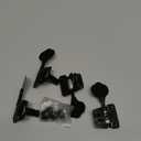 Guyker Bass Tuners (4 for Right) - 1:20 Ratio Open Gear Tuning Key Pegs Machine Head Replacement for Electric Jazz Guitar Bass or Precision Instruments - GK530 Black