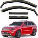 in-Channel Window Rain Guards Fit for Jeep Grand Cherokee(Limited) 2011-2021 Extra Durable Window Visors Window Deflectors Vent Visors Vent Shades Car Accessories-4 pcs 2-Q18
