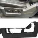 ECOTRIC Front Drivers Side Seat Trim Panel Cover Bezel Compatible with 2009-2014 Ford F150 Lincoln Mark LT Replacement for 9L3Z-1662187-EA NOT Fit for Manually Adjusting & Super Cab Power Seats