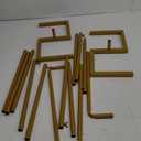 8.2FT Square Backdrop Stand, Wedding Arch, Heavy Duty Balloon Arch Stand, Over The Table Rod Stand with Clamps, Adjustable Photo Booth Background Kit, Backdrop Frame for Decor Birthday Party