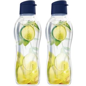 Tupperware Eco Bottle Set, Dishwasher Safe and BPA Free, 2 Bottles with Leak-Proof Caps (1 L / 34 oz)