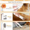 PAWING Dog Grooming Vacuum, All-in-1 Professional Deshedding Tools for Dogs & Cats - Low Noise Dogs Vacuum Cleaner with 2L Large Capacity Dust Cup for Shedding Pet Hair