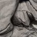 UMEKO Women's Long Puffer Vest Fleece Jacket Winter Button Down Sleeveless Coats (Medium, Black)