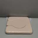 PU Bedside Commode Seat Cushion, U Shape Soft Sponge Padded for Bedside Chairs, Raised Toilet Seat, 16.5" Width, Waterproof and Easy Clean - (Beige)