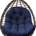 DANGHOOGY Egg Chair Cushion, Waterproof Outdoor Egg Replacement Cushions, Patio Chair Cushions for Outdoor Funiture, Thickened Hanging Chair Cushion, 35x47x7 Inches (Navy)