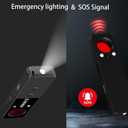 2 x Spy Camera Detector, Hidden Camera GPS Tracker Detector, 7 in 1 Bug Sweeping Device with Vibration Sound Alarm, Hidden Devices Finder, Best for Travel, Car, Office, Hotel, Bath (Black)