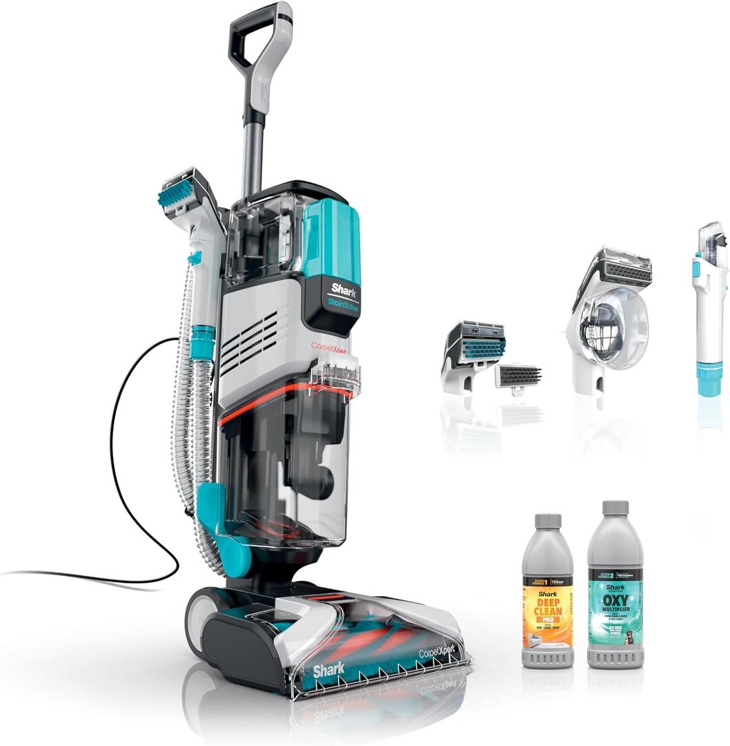 Shark CarpetXpert HairPro with StainStriker, Upright Carpet Cleaner machine, Rug and Upholstery Cleaner, Tough Stain & Odor Remover, Hair Pickup, Shampooer, EX301