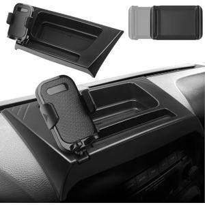 Upgraded Phone Mount Holder for Jeep Wrangler JK JKU 2011-2017 Multi-Mount Phone Holder Dash Tray System Kit w/Storage Extension Arm Metal Rod Accessories