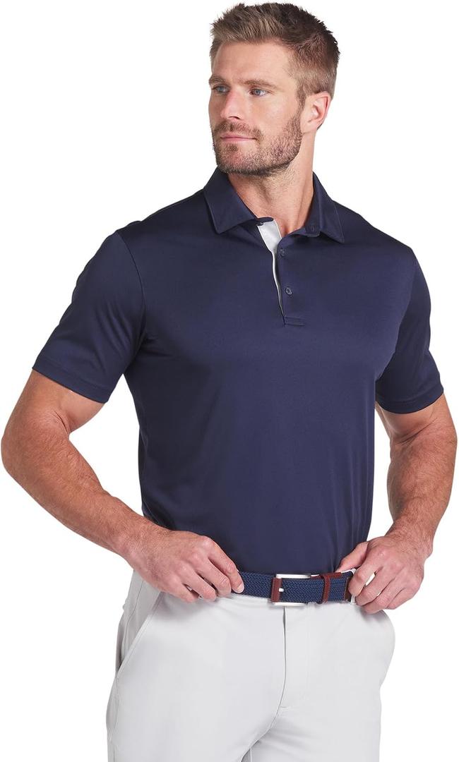 PUMA Men's Dry Cell Performance Polo Shirt, Blue, Medium