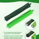 Replacement Parts for iRobot Roomba - Multi-Surface Rubber Brushes, HEPA Filters, Edge-Sweeping Brushes - Compatible with i Series (i3/i4/i6/i7/i8), J7, E Series (E5/E6/E7) Vacuum Cleaners