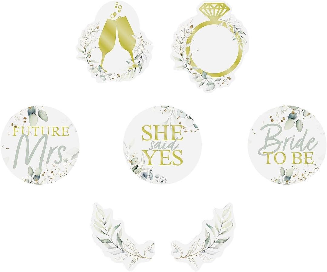 Fun Express Eucalyptus Bridal Shower Cutouts - 7 Pieces