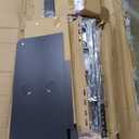 Rolanstar TV Stand with Mount and Power Outlet 59.1", Swivel TV Stand Mount for 32/45/55/60/65/70 inch TVs, Height Adjustable Modern Entertainment Center with Storage & LED Lights, Black TV Table