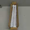 Shower Curtain Rod 31-80 in Adjustable Curtain Rod No Drilling Tension Shower Rod Stainless Steel for Bathroom Room Divider, White