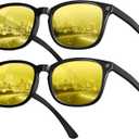 livho High Tech Blue Light Glasses - Advanced 99% Blue Light Blocking Computer Glasses - Anti Eyestrain & UV Glare Protection (*B11 Light Black X 2)