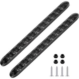 Smoke Lens Red 11 LED Trailer Brake Tail Light, 2 Pack 16 LED Stop Turn Signal Tail Lights Waterproof Brake Strip Red Light for Marine Boats Golf Cart Offroad Truck RV UTV ATV