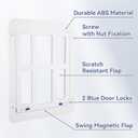 NAMSAN Cat Screen Door, Flap Opening 8.3 x 10.3 inches, Doggie Door for Screen Door, Window Cat Door Magnetic Self-Closing, Cat Door for Sliding Door, Lockable, White