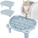 Litter Catching Step for Cat Litter Box, Litter Trap Stool for Automatic Litter Box Self Cleaning, Litter Collection Stairs, Litter Catcher Ramp for Old Geriatric Senior Cat or Kitten