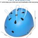 BURSUN Kids Bike Helmet Ventilation & Adjustable Toddler Helmet for Ages 2-14 Kids Boys Girls Multi-Sport Helmet for Skateboard Roller Skateing Bicycle Scooter blance Bike