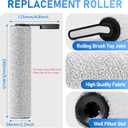 Roller Brush Replacement and Vacuum Filter Kit Compatible Only with Tineco Floor ONE S5 / Floor One S5 Pro 2 Smart Cordless Wet Dry Vacuum Cleaner, 2 Roller Brush, 2 Filters