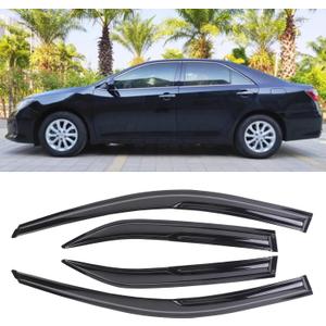 Window Visor Tape-on Side Compatible with 2012-2017 Toyota Camry Window Visor Deflector Rain Guard Window Visors for Cars, Vent Deflector 4 pcs 94822