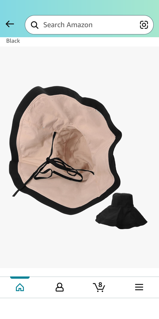 Beaupretty Oversized Brim Sun Hat for Women Uv Foldable Reversible Design for Travel Beach Camping and Outdoor Activities Lightweight and Stylish Sun Hat Black