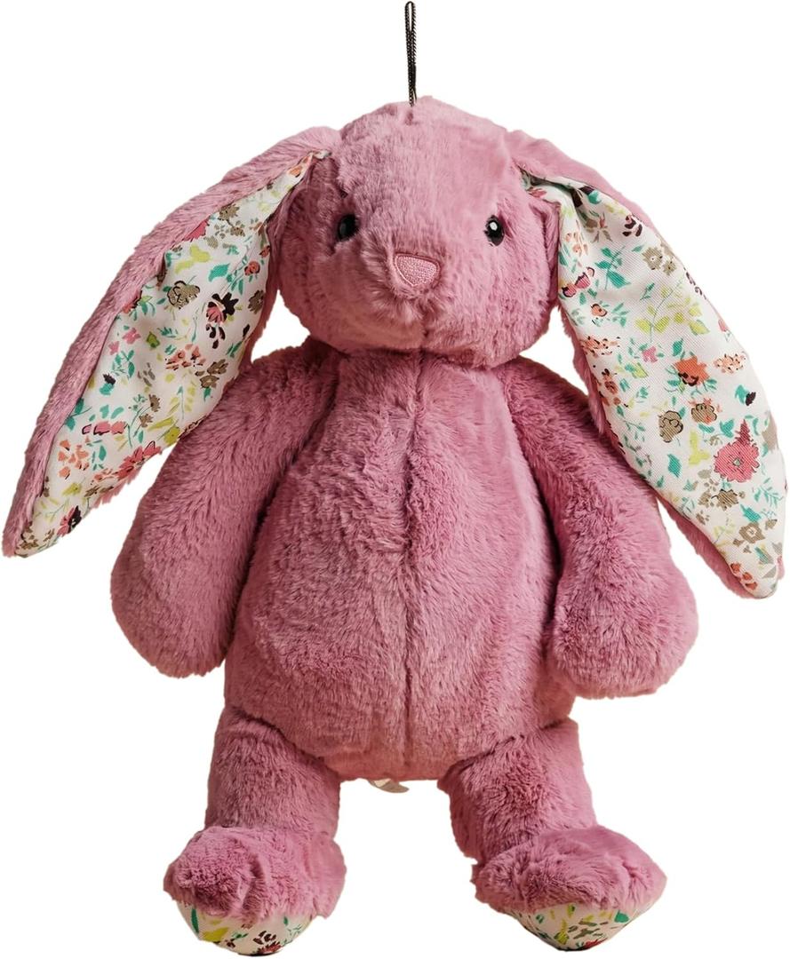 Petlou Dog Plush Toys, Crinkle Toy, Interactive Stuffed Squeaky Toys Chew for Medium Small Large Dogs, Cute (15" Promo Rabbit Lavender)