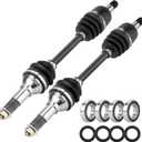 Front Left & Right CV Axle Shaft with Wheel Bearing for Yamaha Grizzly Bruin 350 400 Kodiak Wolverine 450 4x4 2003 2004 2005 2006 2007 2008 2009 2010 2011 5GH-2510J-00-00, 5ND-F518G-00-00