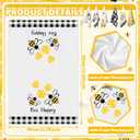 Oudain 6 Pcs Bee Kitchen Towels Honey Bee Kitchen Decor 15.8 x 23.6 Inches Dish Hand Tea Towels for Bathroom Home Housewarming Gifts