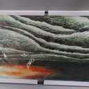 VAYIMDH Ocean Wave Wall Art, Green Sunset Seascape Canvas for Living Room Decor 29"x58"