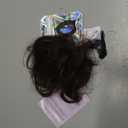 RUWISS Small Messy Bun Hair Piece Human Hair, One Hairpiece Two Styles Mini Natural Looking Scrunchies Updo for Daily, Hair Buns for Hair Women Ponytail (Dark Brown with 15% Dark Cocoa Blonde)