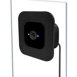 REEYEAR 2 Pack Window Mount Compatible With Blink Mini 2K+ Indoor Cam Only, Secured Camera Glass Wall Holder for Single Pane Glass Windows/Doors for Outside Security Monitoring,Black