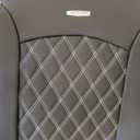 Aierxuan Seat Covers for Cars Pickup 2007-2025 GMC Sierra Chevy Chevrolet Silverado 1500 2500HD 3500HD Trail Boss Z71 Crew Double Extended Cab Waterproof Leather (Full Set, Black-White)